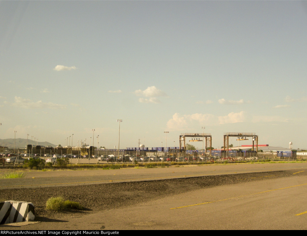 Intermodal Cranes in the yard at Ford Hermosillo Assembly plant